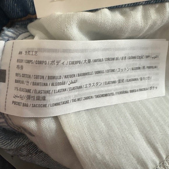 NEW Abercrombie Fitch High Rise 90s Relaxed Cutoff Jean Shorts Denim Women 27 - Picture 4 of 9